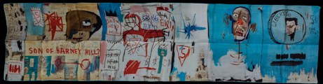 Bufanda Basquiat : Life like son of Barney Hill (desplegado)