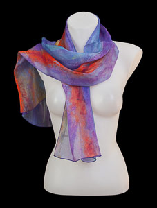 Pierre Bonnard silk scarf : Baigneurs à la fin du Jour