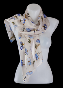 Sandro Botticelli scarf : Venus (White and blue)