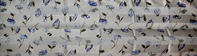 Fular Botticelli : Vnus (Blanco y azul) (desplegado)