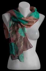 Gustave Caillebotte silk scarf : Capucine