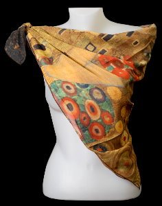 Pañuelo Klimt : El beso