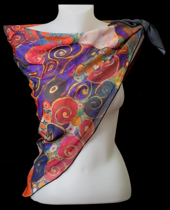 Gustav Klimt Square scarf : The virgin