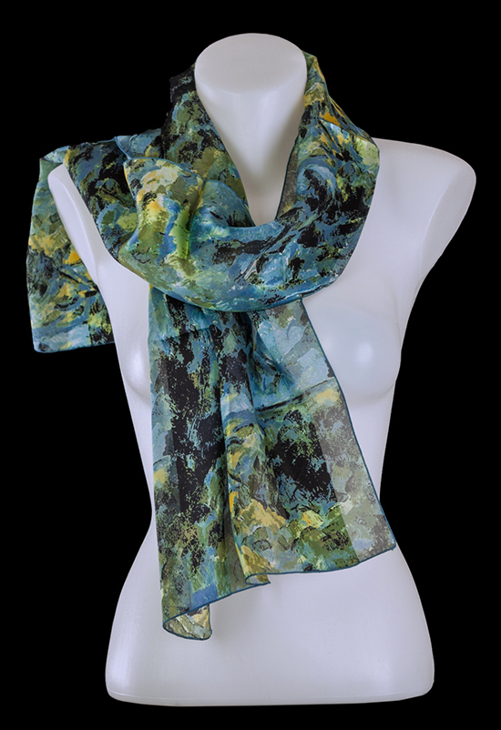 Paul Cezanne scarf : Blue landscape