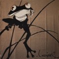 Régis Loisel scarf : The frog (unfolded)