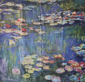 Claude Monet scarf : Nympheas (unfolded)