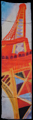 Fular Robert Delaunay : Tour Eiffel (desplegado)