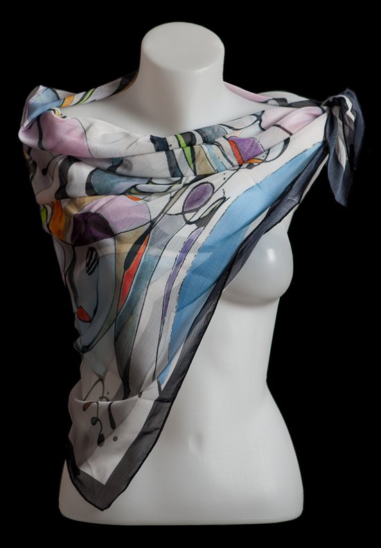 Sandra Benielli Square scarf : Farandole