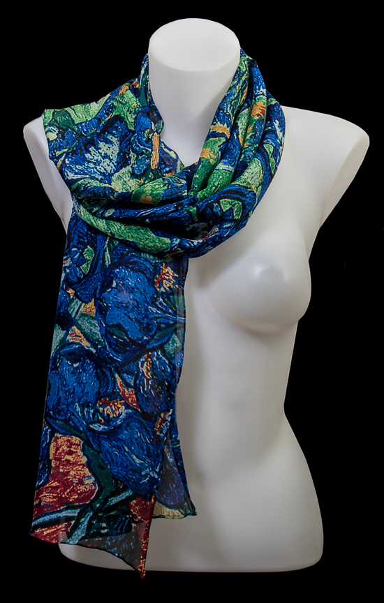 Vincent Van Gogh silk scarf : Irises