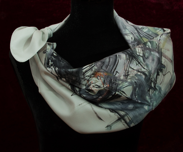 Alberto Giacometti scarf : Untitled (detail)