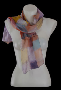 Paul Klee silk scarf : Northern flowers
