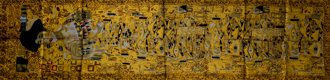 Gustav Klimt scarf : Adèle Bloch (unfolded)