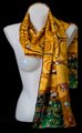 Gustav Klimt scarf : The tree of life (gold)
