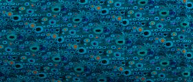 Echarpe Gustav Klimt : Art Nouveau (turquoise) (déplié)