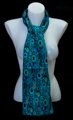 Gustav Klimt scarf : Art Nouveau (turquoise)