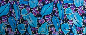 Gustav Klimt scarf : Turquoise & Pink (unfolded)