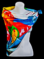 Jeff Koons scarf : Tulips