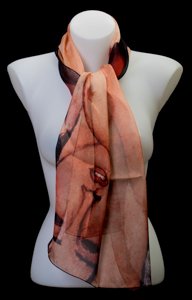 Modigliani silk scarf : Nude