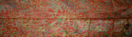 Claude Monet scarf : Poppies (unfolded)