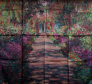 Claude Monet scarf : Jardins de Giverny (unfolded)