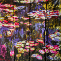 Foulard carr Claude Monet : Nnuphars (violet) (dpli)