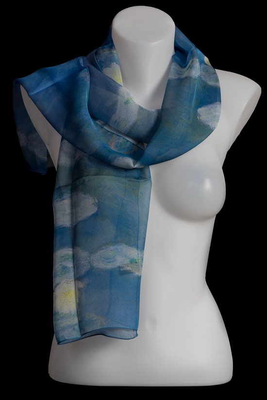 Claude Monet silk scarf : Blossoming