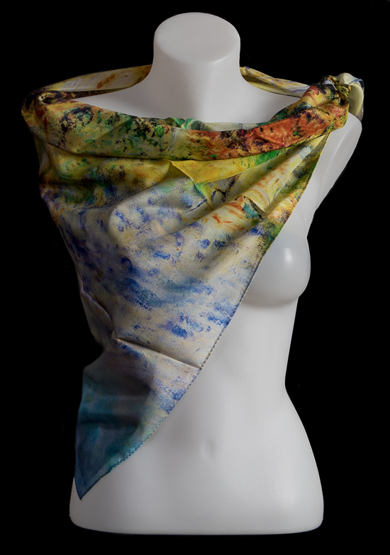 Claude Monet silk scarf : Villas at Bordighera