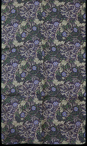 William Morris scarf : Thistle (unfolded)