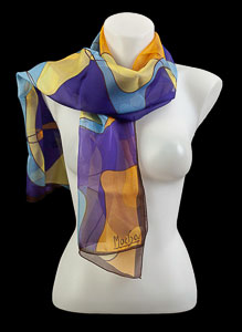 Alphonse Mucha silk scarf : Chocolat