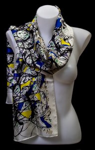 Jackson Pollock silk scarf : Number 9A, 1948