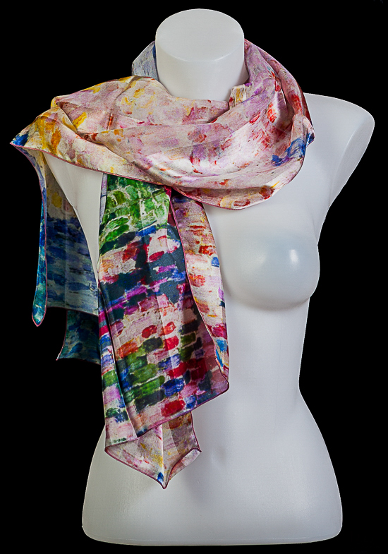 Paul Signac scarf : Nuages roses, Antibes