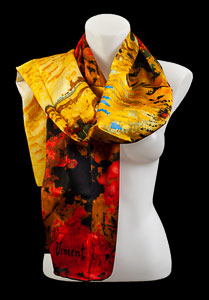 Van Gogh scarf : The Red Vineyard