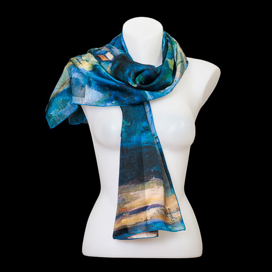 Paul Czanne scarf : Lake Annecy