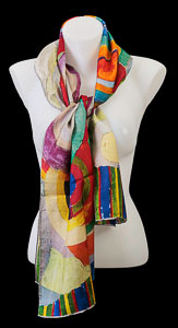 Robert Delaunay silk scarf : Still Life