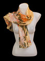 Hokusai scarf : Peonies with butterflies