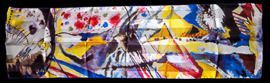 Foulard Kandinsky : Etude pour une peinture murale (déplié)