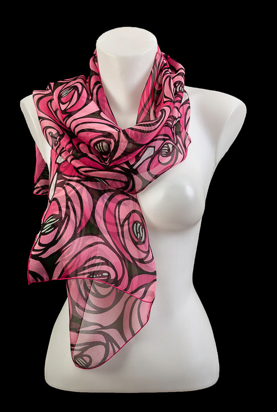 Mackintosh scarf : Rose & Teardrop