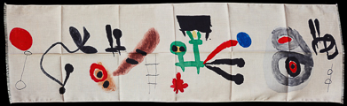 Joan Miro scarf : Makimono 4 (unfolded)