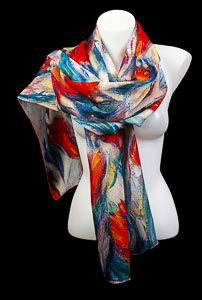 Claude Monet silk scarf : Tulips