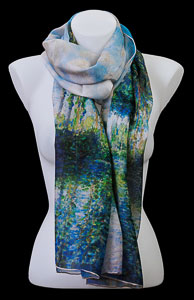 Claude Monet silk scarf : Poplars