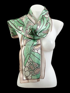Alphonse Mucha scarf : Laurel