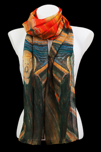 Edward Munch silk scarf : The scream