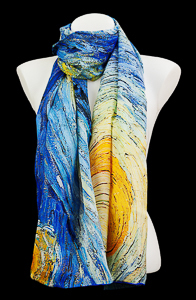 Van Gogh silk scarf : Starry night