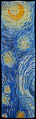 Vincent Van Gogh scarf : Starry night (unfolded)