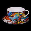 Billy the Artist big teacup and saucer : Together