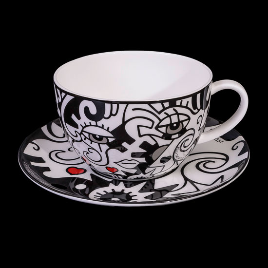 Billy the Artist Porcelain teacup, Two in One (Goebel)