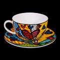 Rmoero Britto big teacup and saucer, A new day