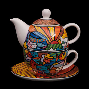 Goebel : Romero Britto Porcelain Tea for One : Garden