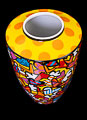 Romero Britto porcelain vase : All we need is love, detail n5