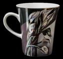 Mug Tamara de Lempicka, en porcelana : Arums, detalle n°2